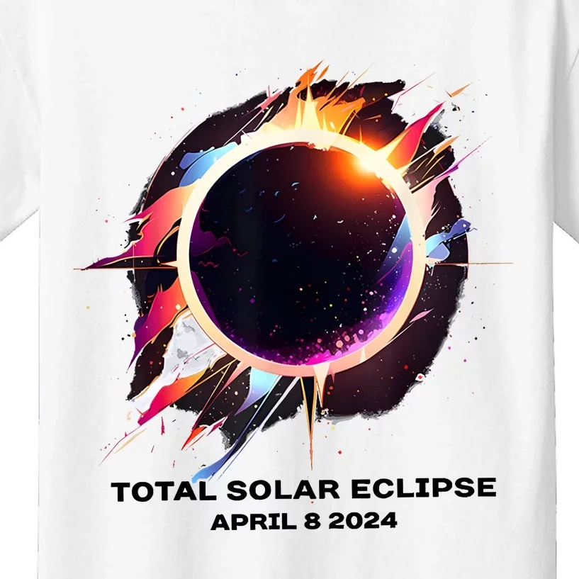 Eclipse Event 2024 Total Solar Eclipse Kids T-Shirt