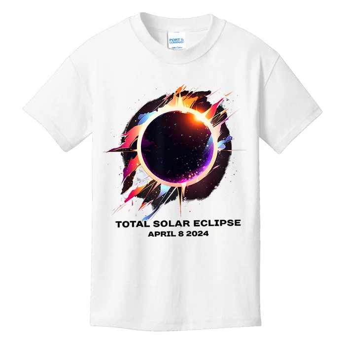 Eclipse Event 2024 Total Solar Eclipse Kids T-Shirt