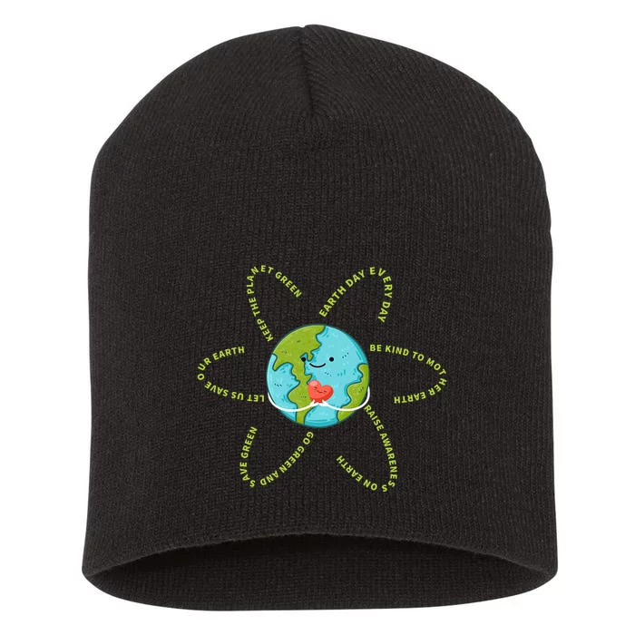 Earthday Everyday 54th Anniversary 2024 Earth Day Short Acrylic Beanie