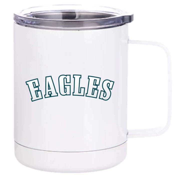 Eagles Front & Back 12oz Stainless Steel Tumbler Cup