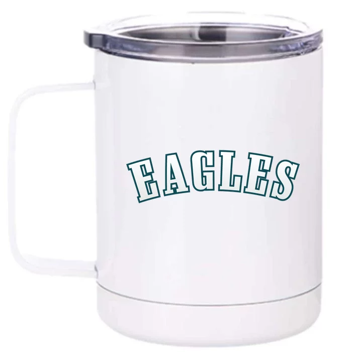 Eagles Front & Back 12oz Stainless Steel Tumbler Cup