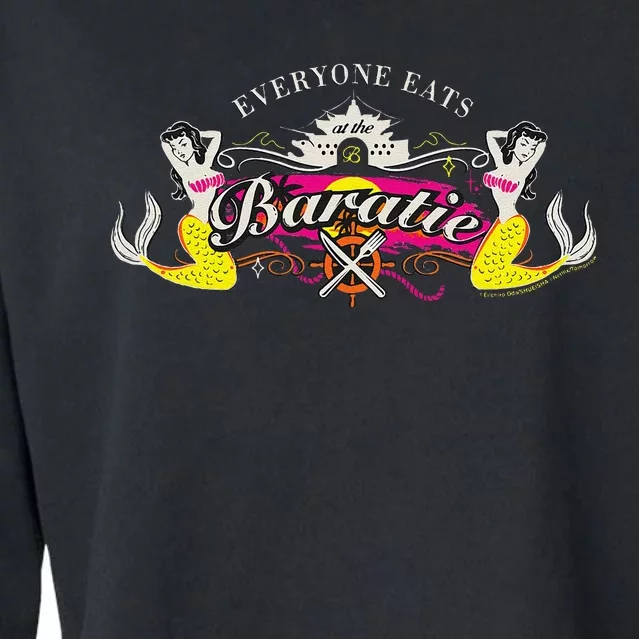 Everyone Eats At The Baratie Mermaids Zeff Anime Cropped Pullover Crew