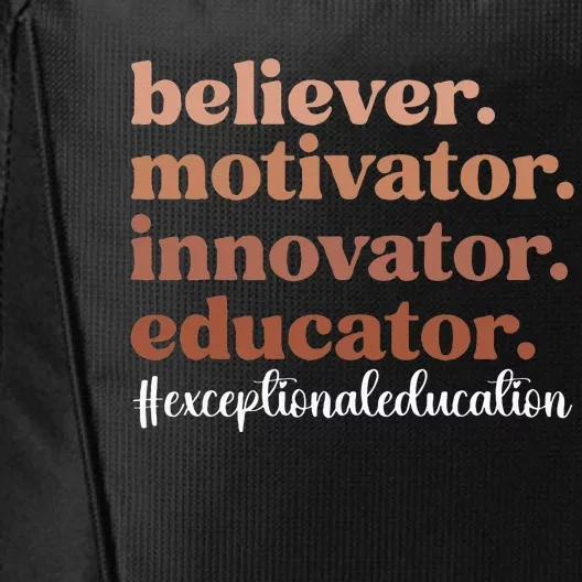 Exceptional Educator Appreciation Exceptional Education City Backpack