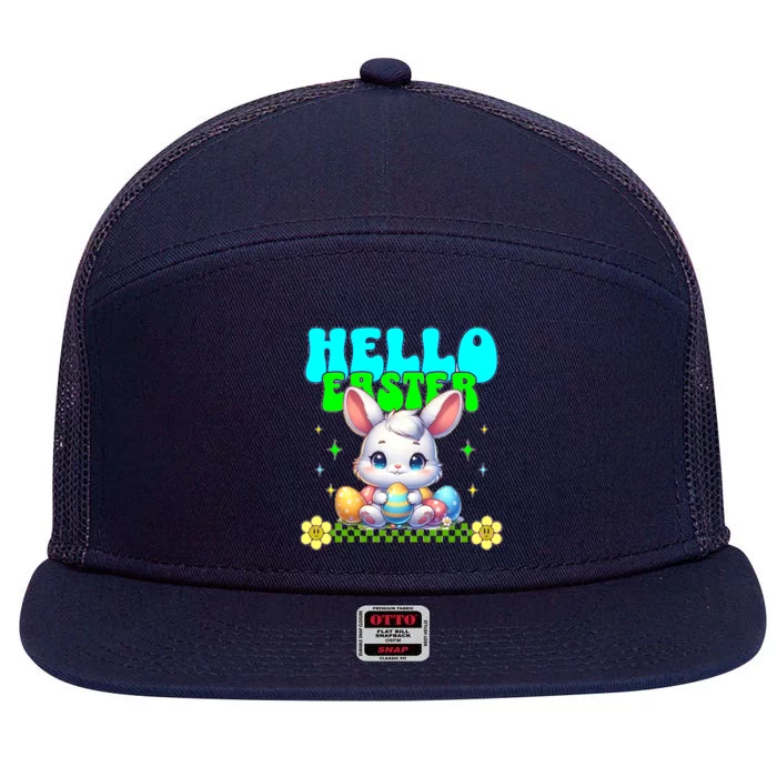 Easter 7 Panel Mesh Trucker Snapback Hat