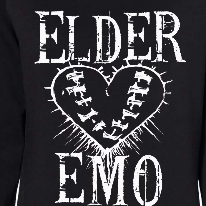 Elder Emo Alternative Scene Old Emo Kids Valentine Heart Womens California Wash Sweatshirt