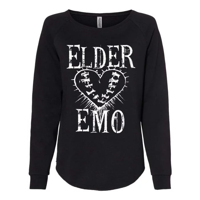 Elder Emo Alternative Scene Old Emo Kids Valentine Heart Womens California Wash Sweatshirt