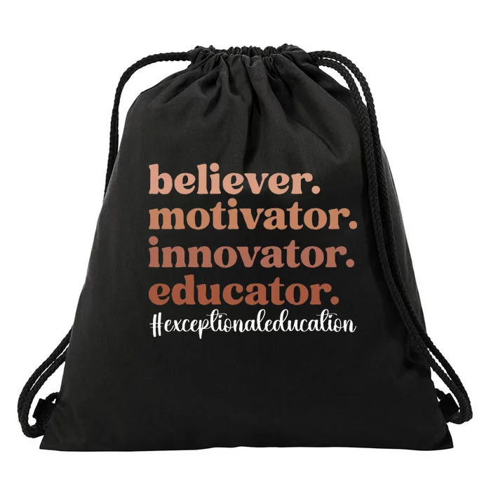 Exceptional Educator Appreciation Exceptional Education Drawstring Bag