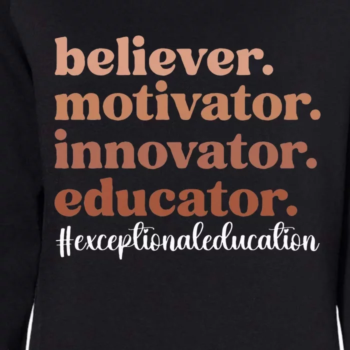 Exceptional Educator Appreciation Exceptional Education Womens California Wash Sweatshirt