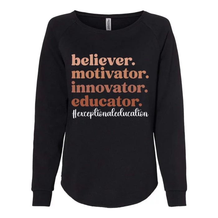 Exceptional Educator Appreciation Exceptional Education Womens California Wash Sweatshirt