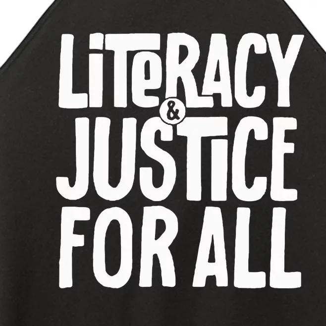 Empowering Equality Advocating for Literacy and Justice Women’s Perfect Tri Rocker Tank