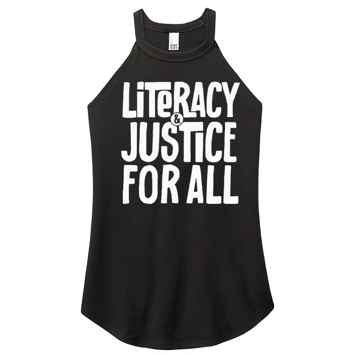 Empowering Equality Advocating for Literacy and Justice Women’s Perfect Tri Rocker Tank