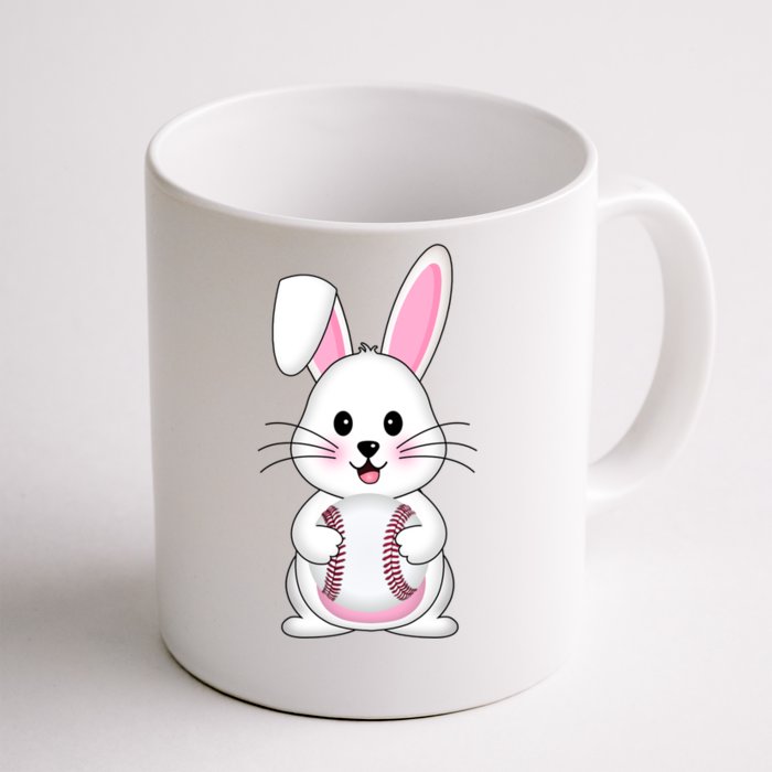 Easter Egg Bunny Baseball Sport Rabbit Great Gift Front & Back Coffee Mug