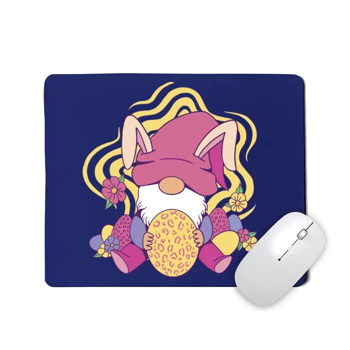 Easter Egg Bunny Gnome Mousepad