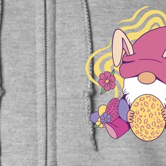 Easter Egg Bunny Gnome Full Zip Hoodie