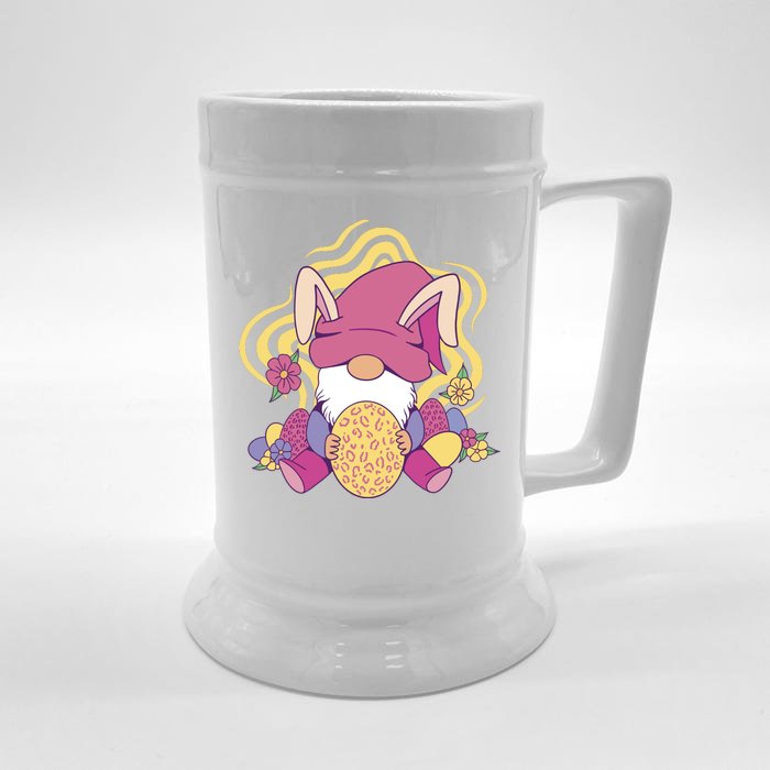 Easter Egg Bunny Gnome Front & Back Beer Stein