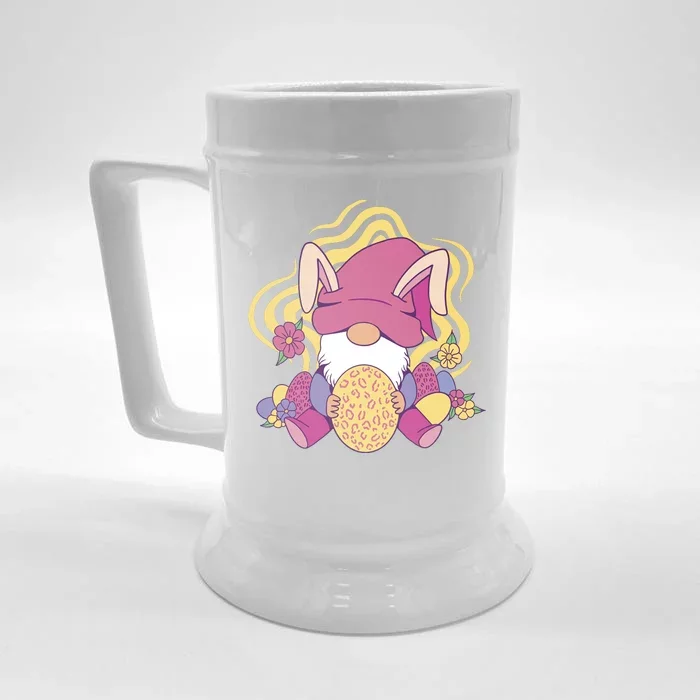 Easter Egg Bunny Gnome Front & Back Beer Stein