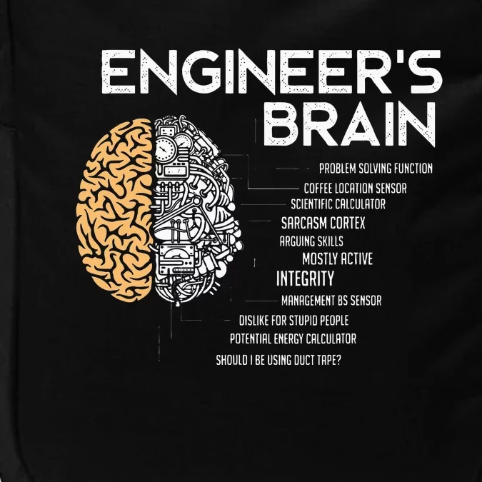 Engineer Engineers Brain Funny Engineering Impact Tech Backpack