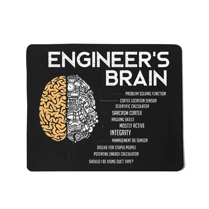 Engineer Engineers Brain Funny Engineering Mousepad