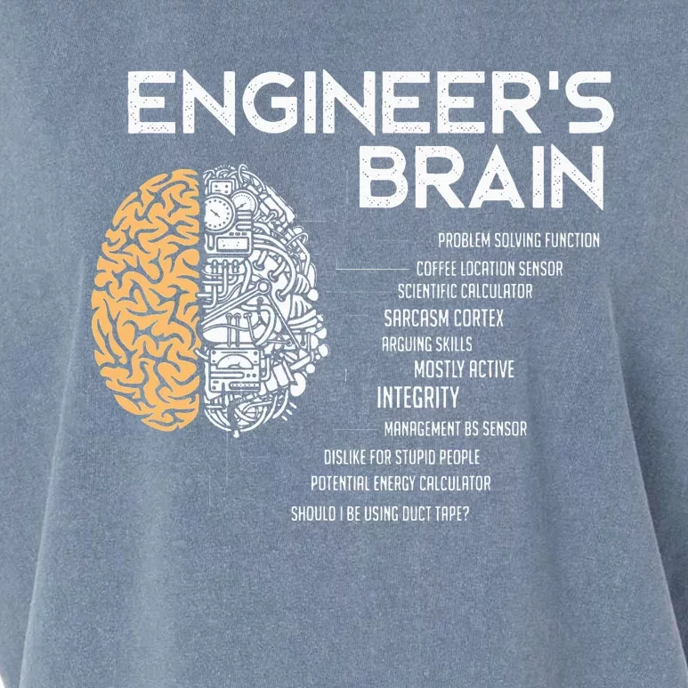 Engineer Engineers Brain Funny Engineering Garment-Dyed Women's Muscle Tee