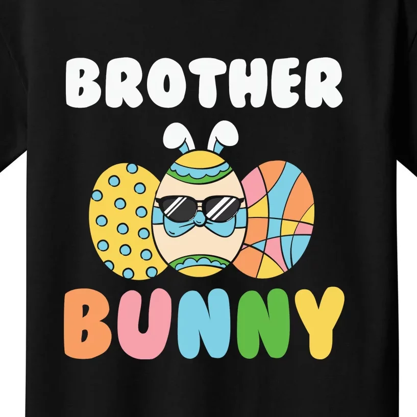 Easter Egg Brother Bunny Matching Family Easter Day Gift Kids T-Shirt