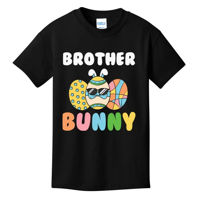 Easter Egg Brother Bunny Matching Family Easter Day Gift Kids T-Shirt