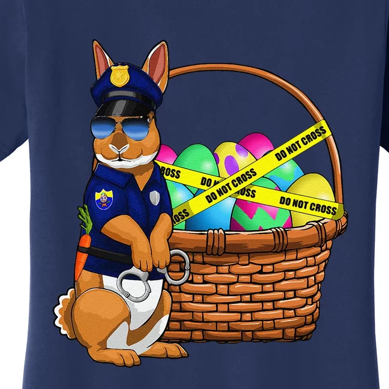 Easter Egg Bunny Police Officer Basket Women Women's T-Shirt