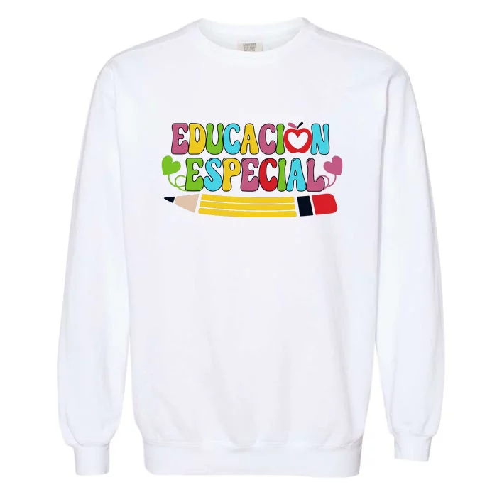 Educacion Especial Back To School Garment-Dyed Sweatshirt