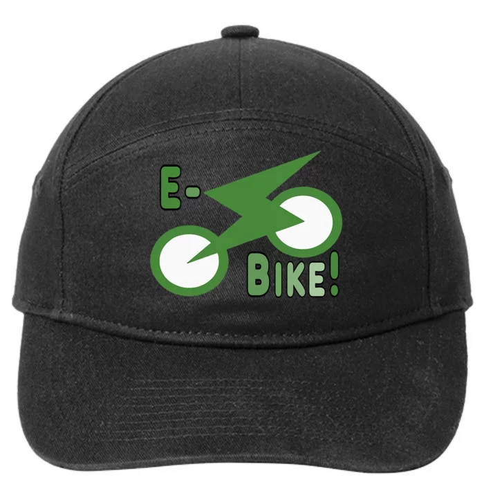 EBike Electric Bike 7-Panel Snapback Hat