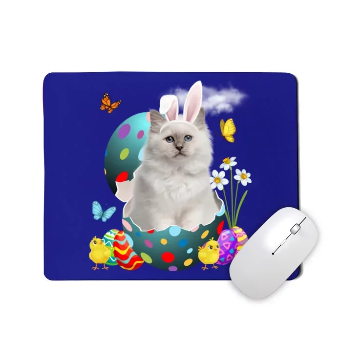 Easter Eggs Bir Bunny Cat Funny Gift Cat Dad Cat Mom Gift Mousepad