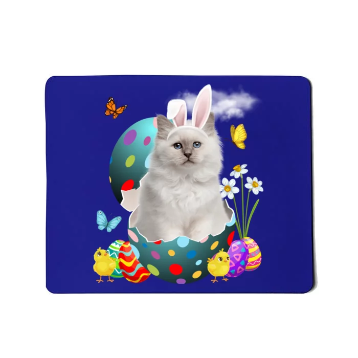 Easter Eggs Bir Bunny Cat Funny Gift Cat Dad Cat Mom Gift Mousepad