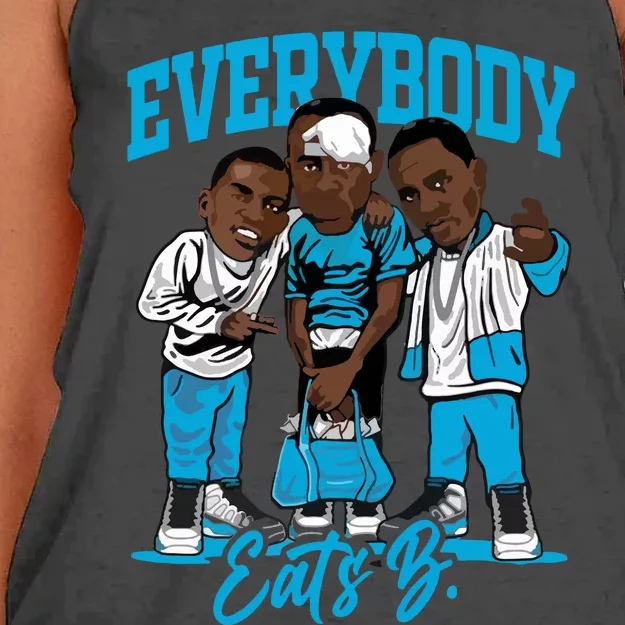 Everybody Eats B Women's Knotted Racerback Tank