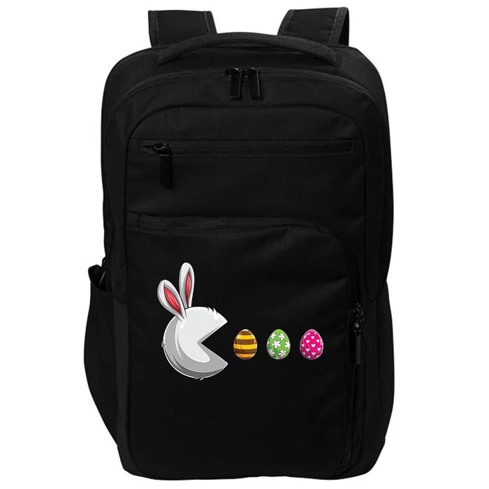 Easter Eggs Bunny Cute Holiday Impact Tech Backpack