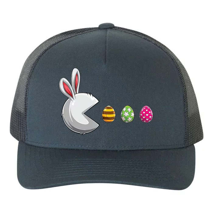 Easter Eggs Bunny Cute Holiday Yupoong Adult 5-Panel Trucker Hat