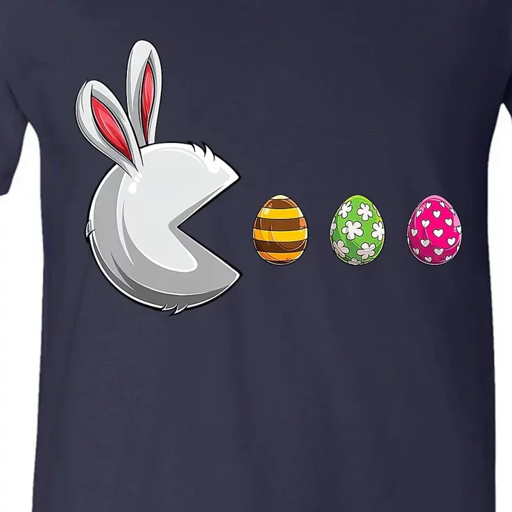 Easter Eggs Bunny Cute Holiday V-Neck T-Shirt