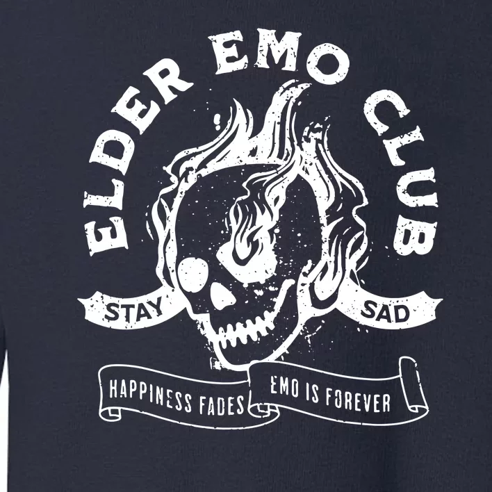 Elder Emo Club Apparel Front & Back Toddler Sweatshirt