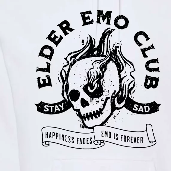 Elder Emo Club Apparel Front & Back Premium Hoodie