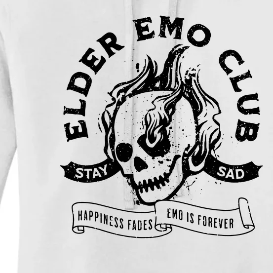 Elder Emo Club Apparel Front & Back Women's Pullover Hoodie