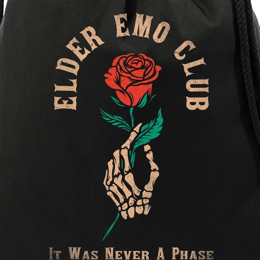 Elder Emo Club Drawstring Bag