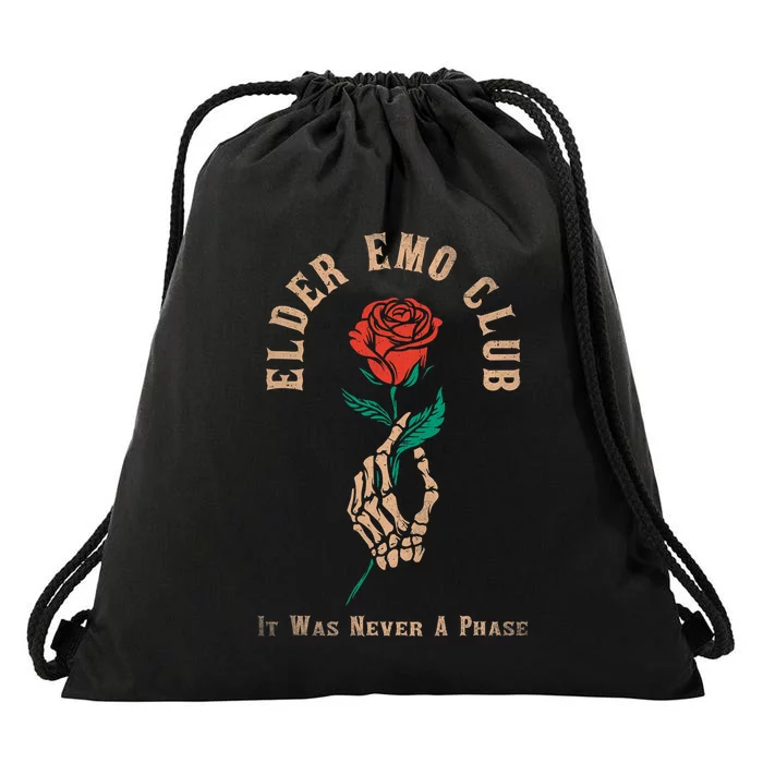 Elder Emo Club Drawstring Bag