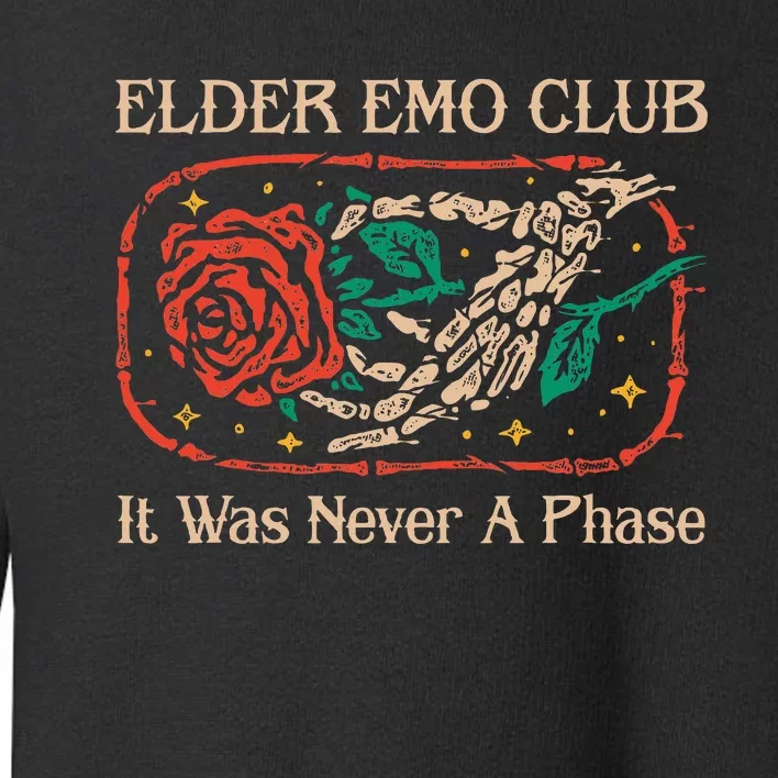 Elder Emo Club It Was Never A Phase Apparel . Toddler Sweatshirt