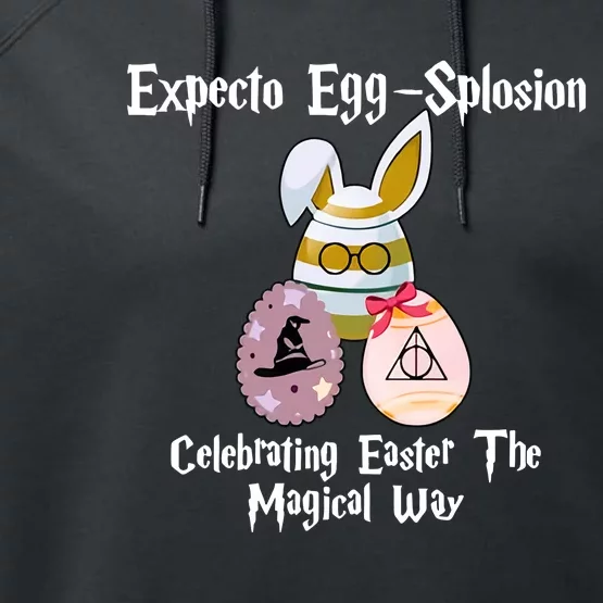 Expecto Eggsplosion Celebrating Easter The Magical Way Potter Easter Performance Fleece Hoodie