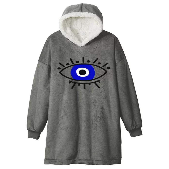 Evil Eye Curse Protection Hand Of Hamsa Seeing Eyes Evil Eye Hooded Wearable Blanket