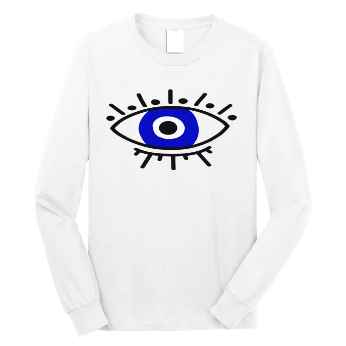 Evil Eye Curse Protection Hand Of Hamsa Seeing Eyes Evil Eye Long Sleeve Shirt