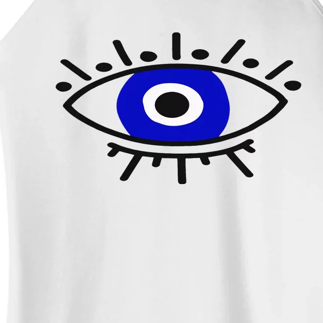 Evil Eye Curse Protection Hand Of Hamsa Seeing Eyes Evil Eye Women’s Perfect Tri Rocker Tank