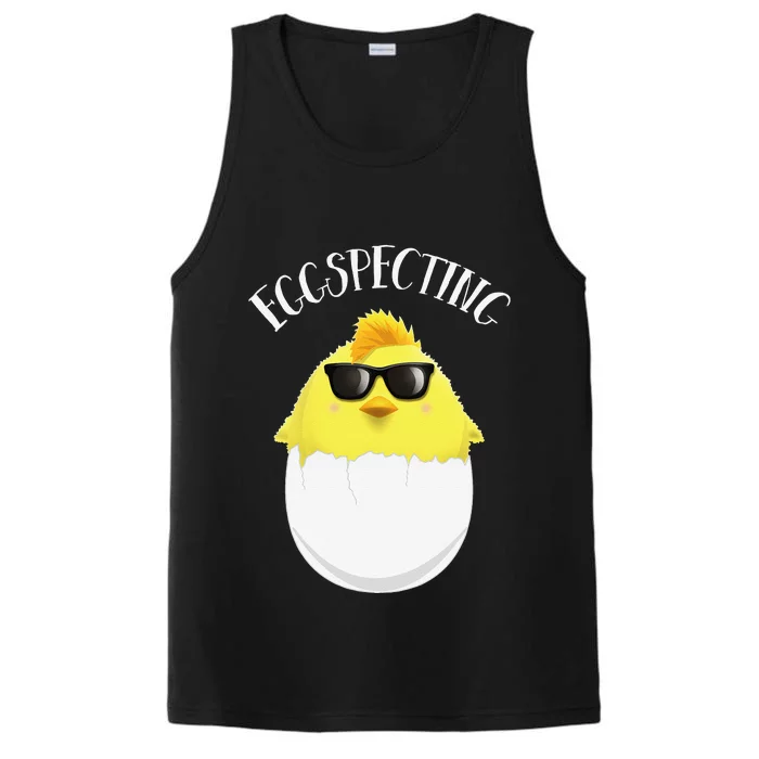 Eggspecting Easter Chick Spring Pregnancy Announcement Performance Tank