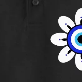 Evil Eye Cute Flower Esoteric Mystical Aesthetic Dry Zone Grid Performance Polo