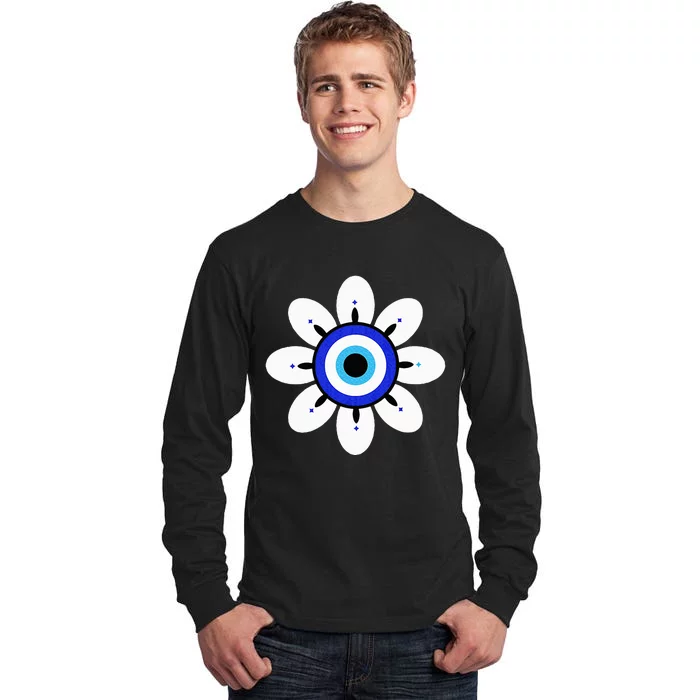 Evil Eye Cute Flower Esoteric Mystical Aesthetic Tall Long Sleeve T-Shirt