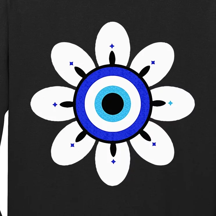 Evil Eye Cute Flower Esoteric Mystical Aesthetic Tall Long Sleeve T-Shirt