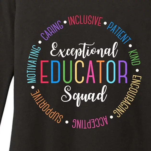 Exceptional Educator Circle Design Teacher Premium Womens CVC Long Sleeve Shirt