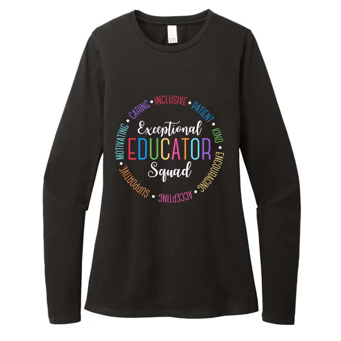 Exceptional Educator Circle Design Teacher Premium Womens CVC Long Sleeve Shirt